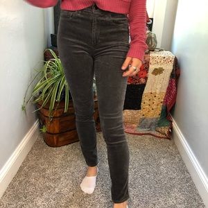 old navy velvet pants
